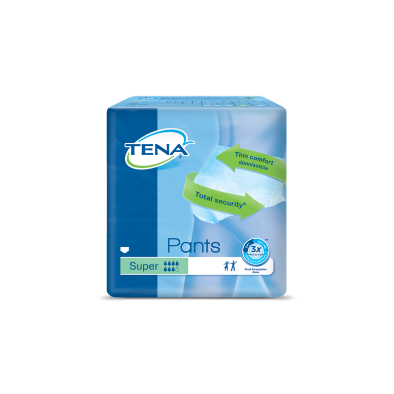 TENA Pants Super S. Cartone da 4 buste per 12 Pz.