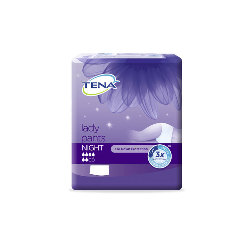 TENA Lady Pants Night L. Cartone da 6 buste per 7 Pz.