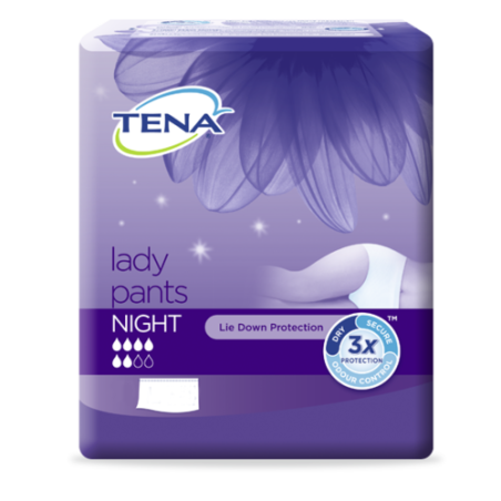 TENA Lady Pants Night L. Cartone da 6 buste per 7 Pz.